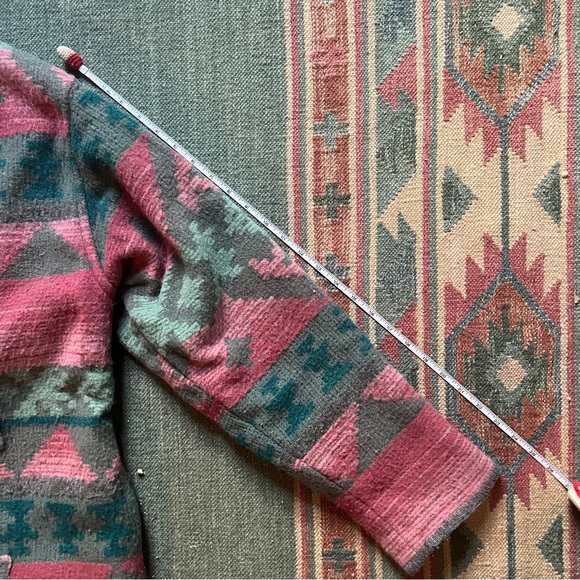 Vintage Eddie Bauer Western Southwest Native American Wool Coat - Picture 14 of 16